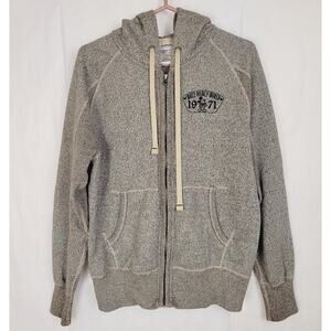 Walt Disney World 1971 grey full zip hoodie Size Small Fangear Comfycore